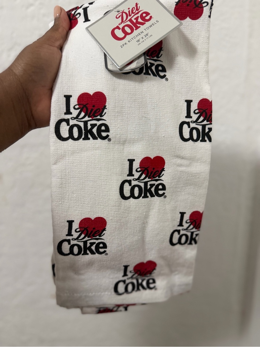 Kitchen towels - White with Red and Black Logo